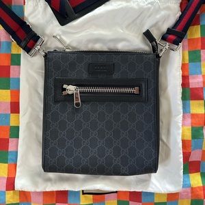 Gucci GG Black Messenger Bag